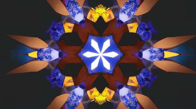 Beautiful wallpaper kaleidoscope style