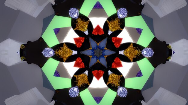 Photo beautiful wallpaper kaleidoscope style