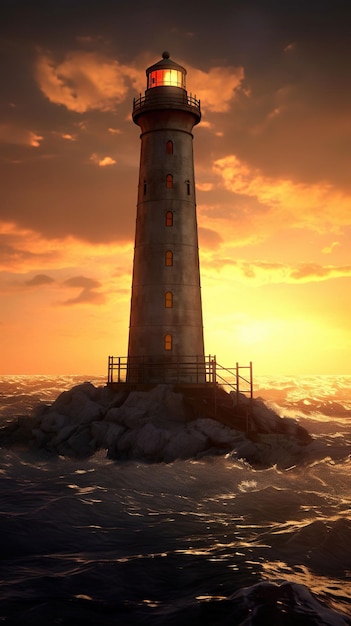 Beautiful wallpaper of lighthouse