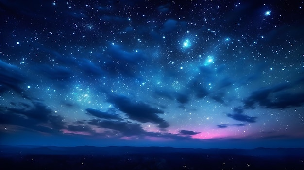 Premium Photo | Beautiful wallpaper of starry night sky