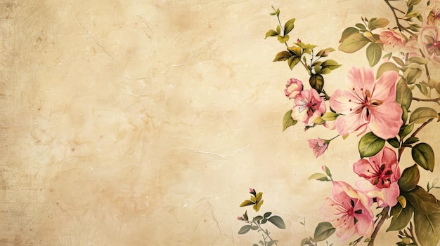 a beautiful wallpaper with pink flowers and the word spring