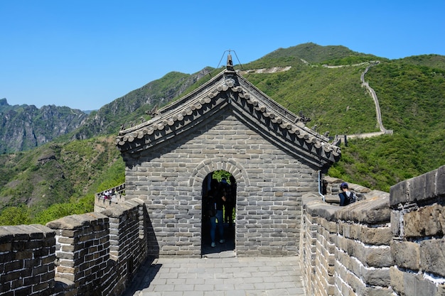 Красивая сторожевая башня Великая Китайская стена