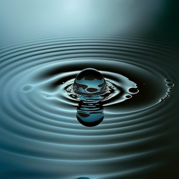 Beautiful Water Drop lighting, ripples