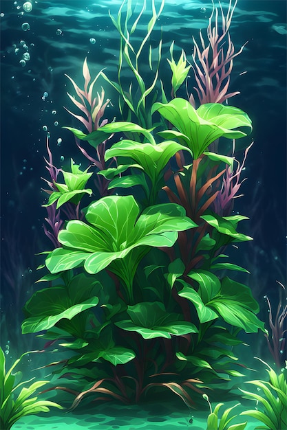 아름다운 수중 식물