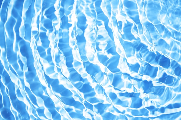 Beautiful water texture with waves blue color water background