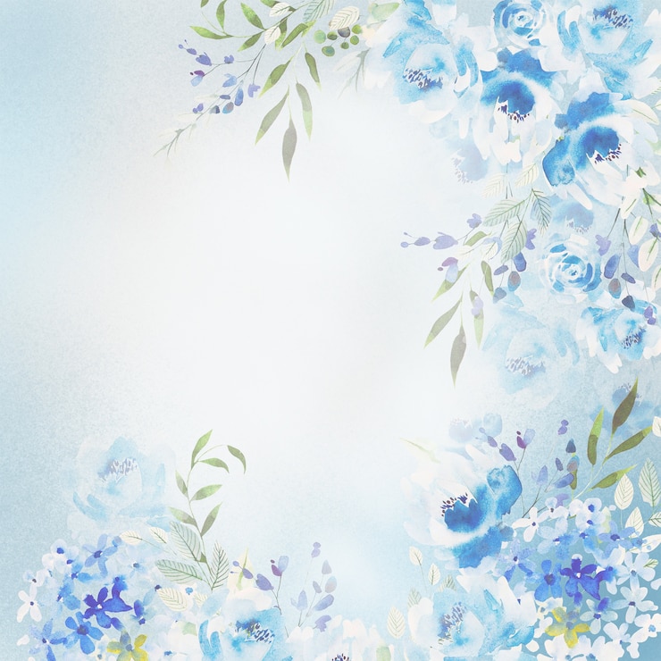 Photo バラ、アジサイ、牡丹の花の美しい水彩画カード。