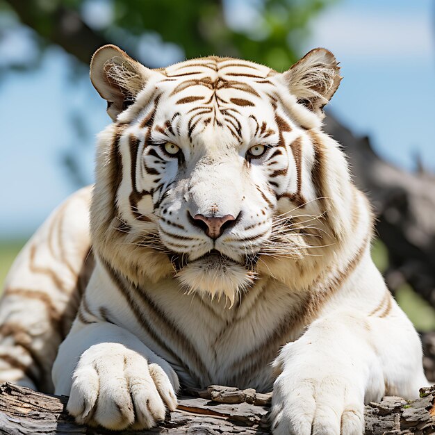 Beautiful watercolor painting of jungle with tiger Generated AI