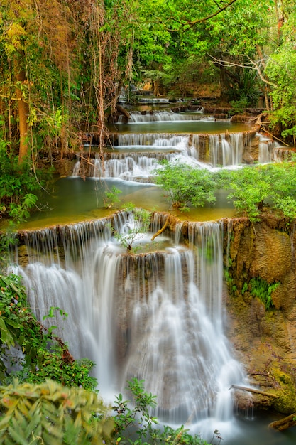 Beautiful waterfall in deep forest