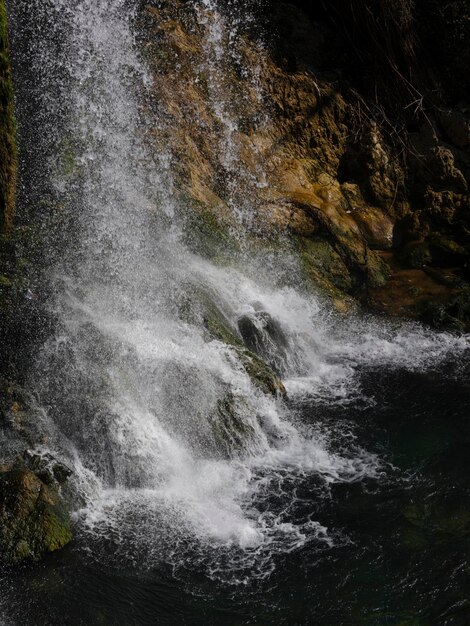 beautiful waterfall in the forest