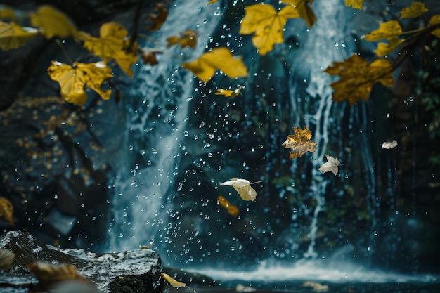 美しい 自然の水の現象