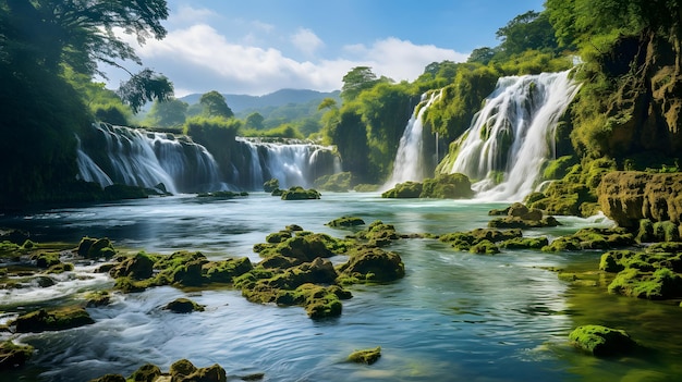 Beautiful waterfall and river photos