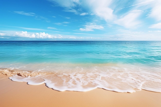 Beautiful wave on the beach background