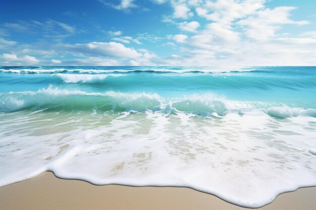 Beautiful wave on the beach background