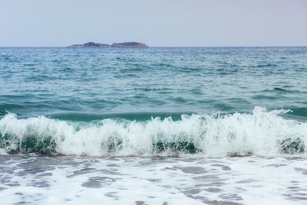 Beautiful waves on the sea