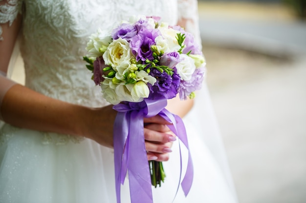 Beautiful wedding bouquet for the bride