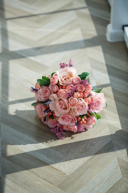 Beautiful wedding bouquet for the bride