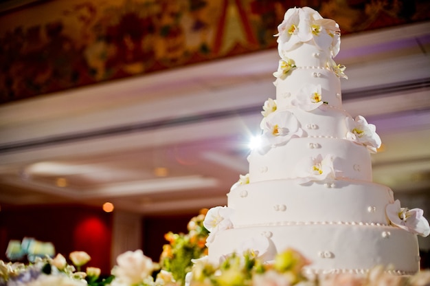 Photo beautiful wedding cake