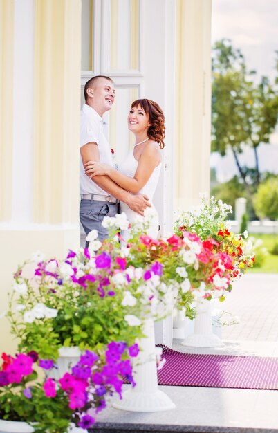 Beautiful wedding couple