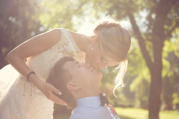 Beautiful wedding couple