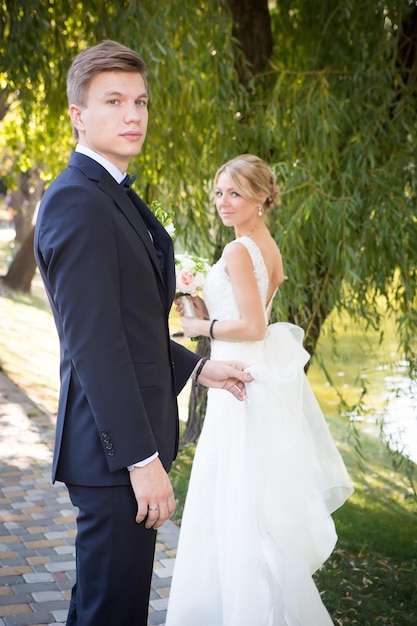 Beautiful wedding couple