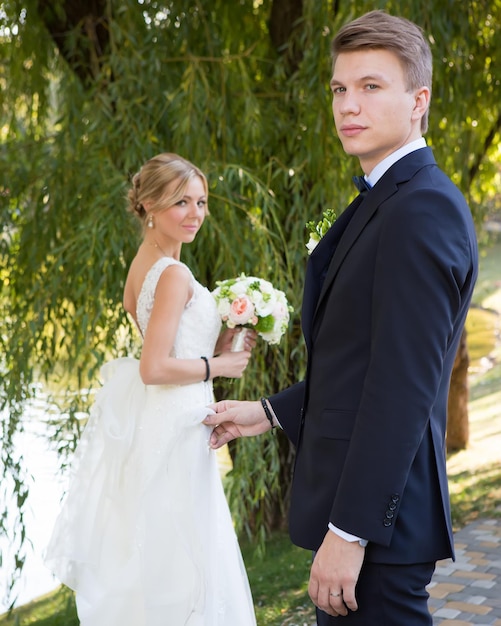 Beautiful wedding couple