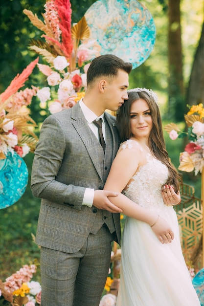 Beautiful wedding couple