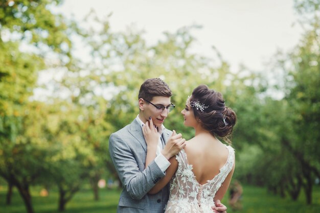 Beautiful wedding couple