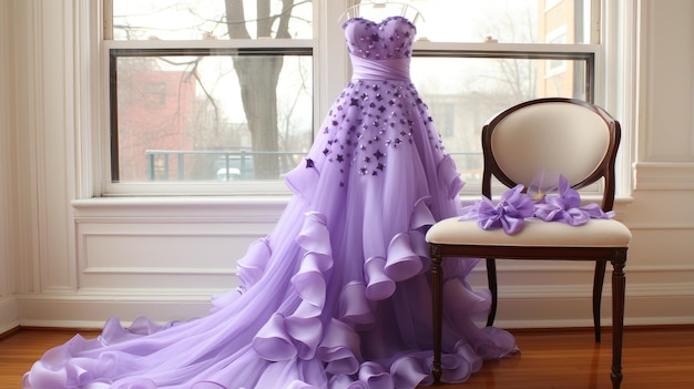 花嫁のための美しいウェディングドレス