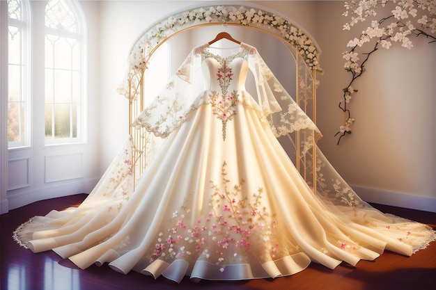 A Perfect Wedding Dress for a Pregnant Bride