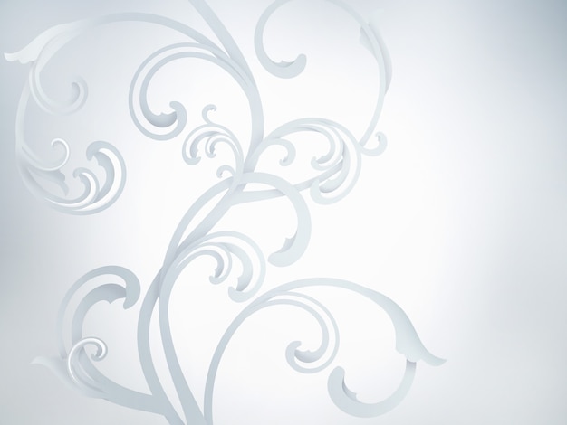 Beautiful white background with ornaments pattern