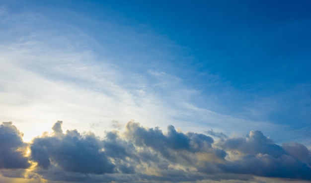 Beautiful white cloud on blue sky