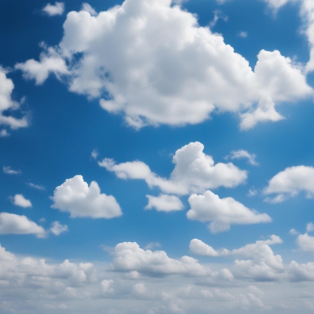 Premium AI Image | A beautiful white cloud on blue sky