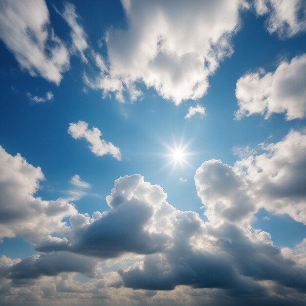 A beautiful white cloud on blue sky