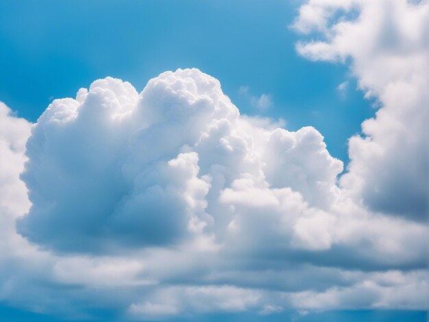 A beautiful white cloud on blue sky