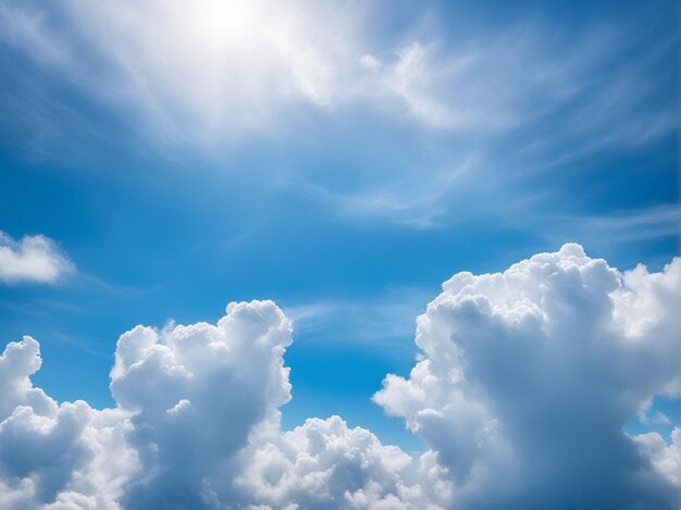 A beautiful white cloud on blue sky