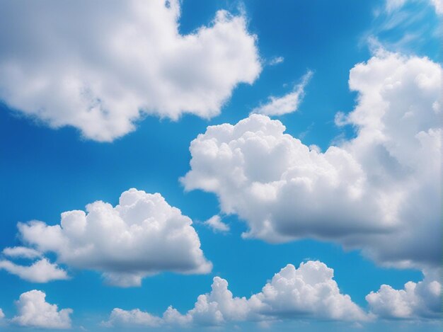 A beautiful white cloud on blue sky