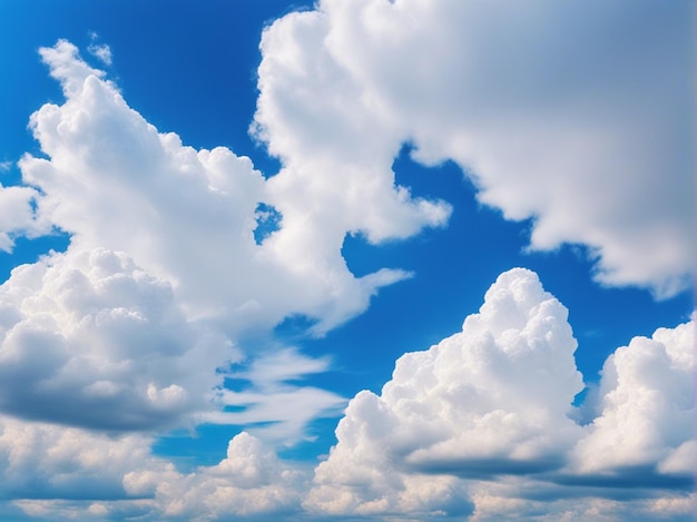 A beautiful white cloud on blue sky