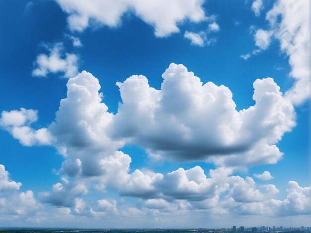 A beautiful white cloud on blue sky