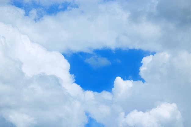 beautiful white clouds on blue sky background