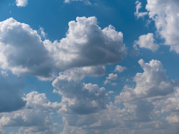 Beautiful white clouds in the blue sky