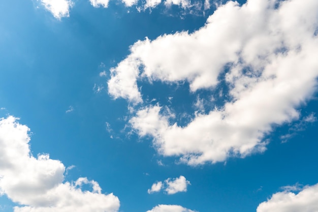 Beautiful white fluffy clouds slowly float against the blue sky
on a warm sunny summer day timelapse video of cloud movement high
quality 4k