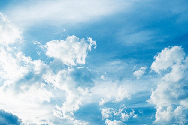 Beautiful white fluffys clouds sky background with blue sky background