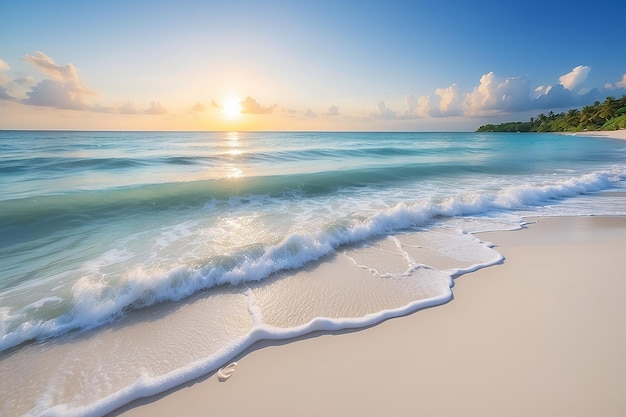 Beautiful white sand beach