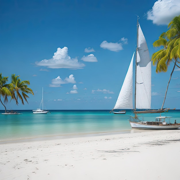 a beautiful white sand beach