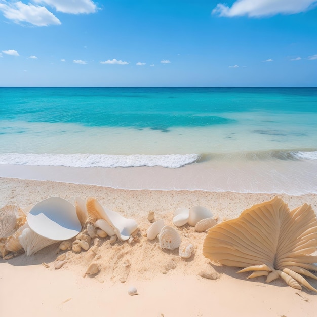 a beautiful white sand beach