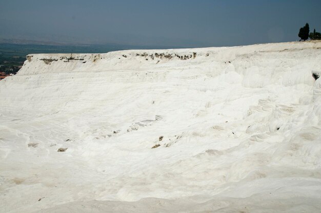 Beautiful white walls of Pamukkale