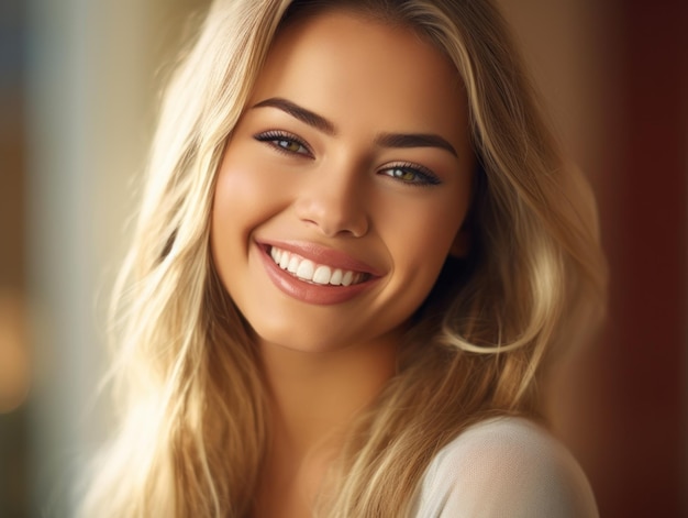 Foto beautiful wide smile of healthy woman white teeth close up
