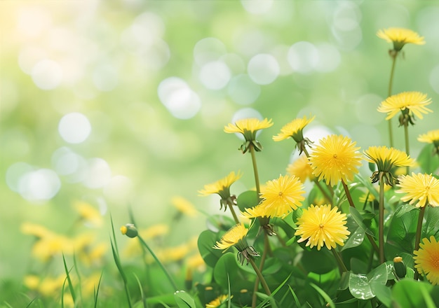 beautiful wildflowers in the field