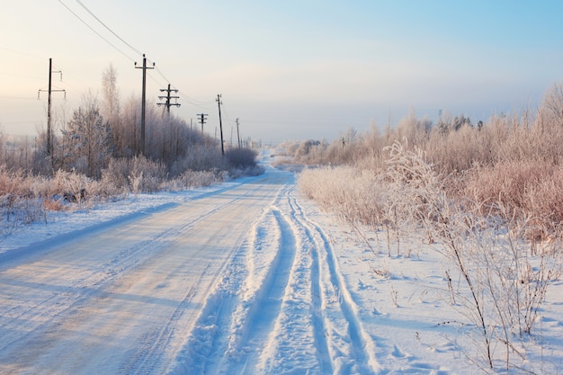 The beautiful winter landscape