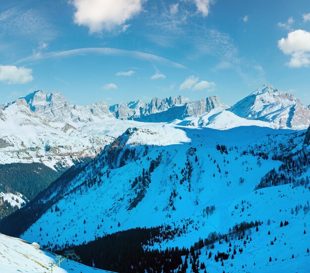 Beautiful winter mountain landscape